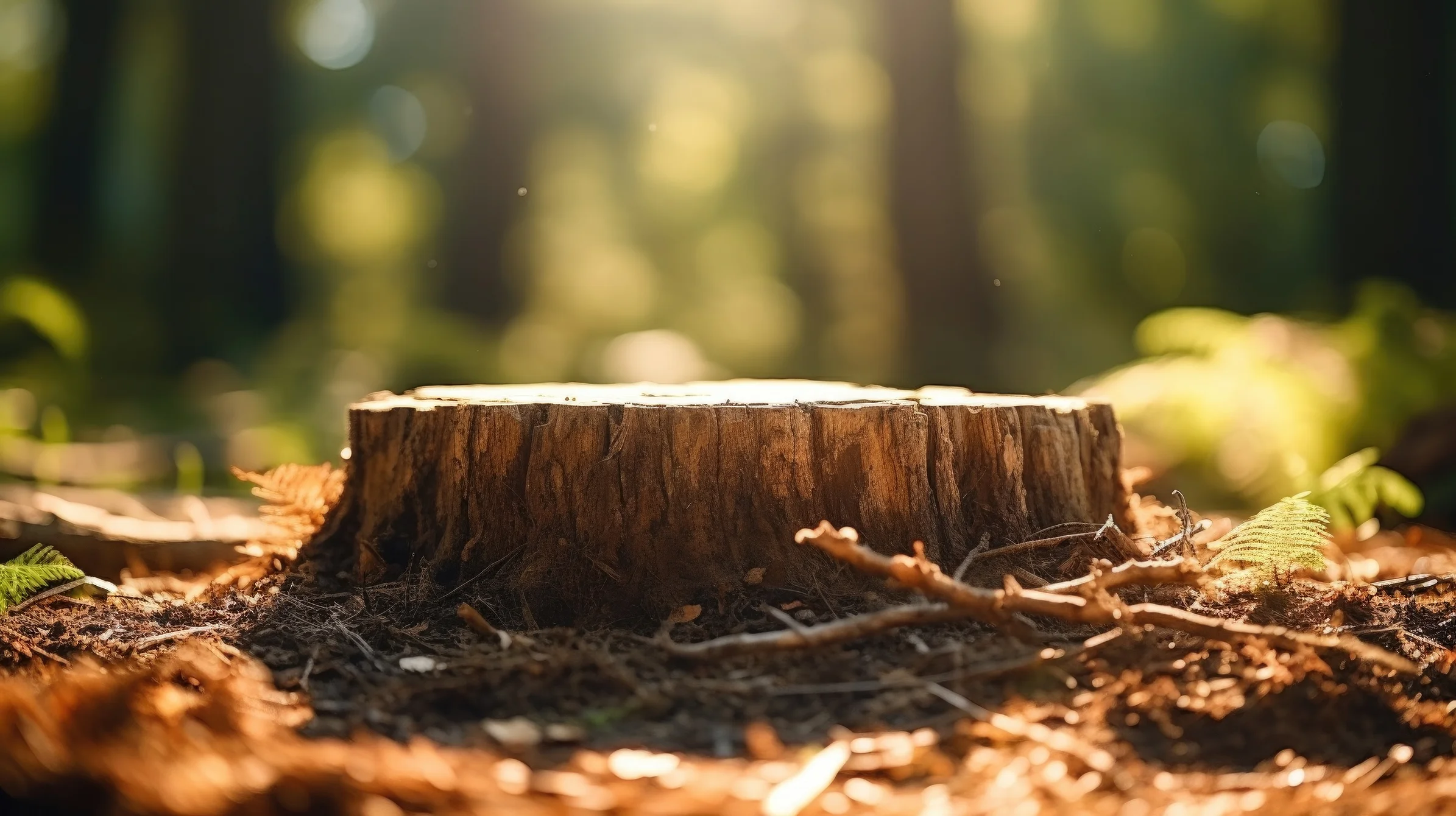 closeup of a tree stump showcasing the scars of human activity and the need for ongoing conservation efforts to protect and restore natural areas photo